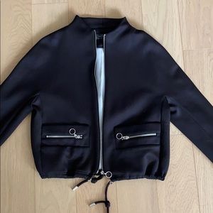 Zara Black Bomber Jacket